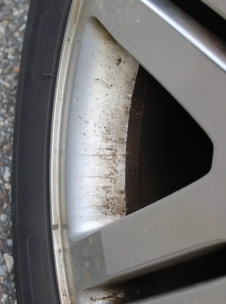 excessive brake dust on one wheel
